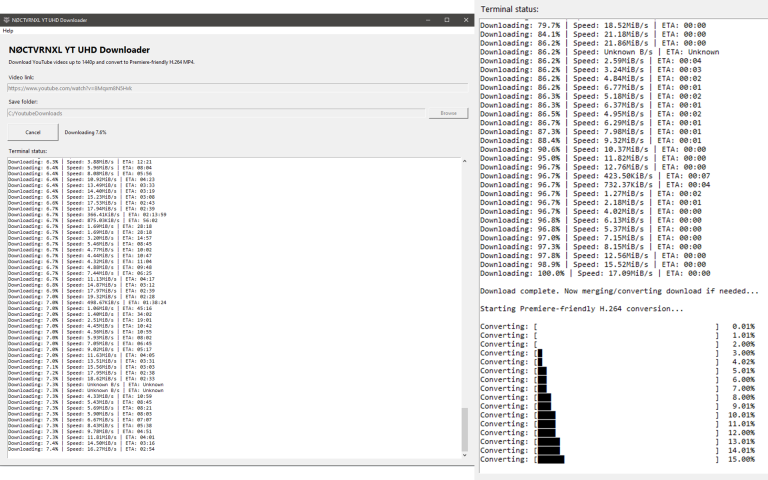 YT QHD Downloader